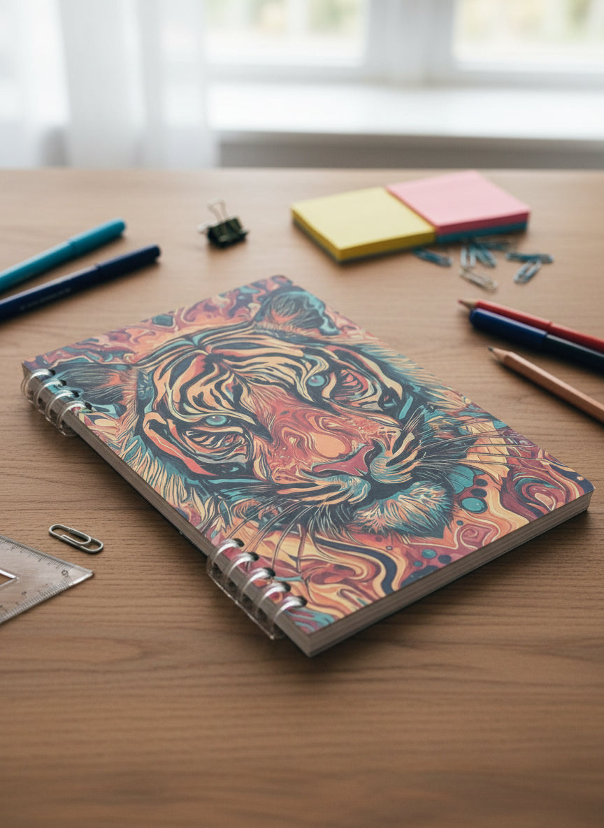 Vibrant Tiger Notebook