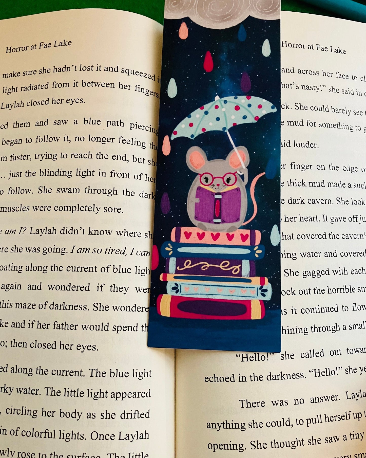 Rainy Day Mouse Bookmark