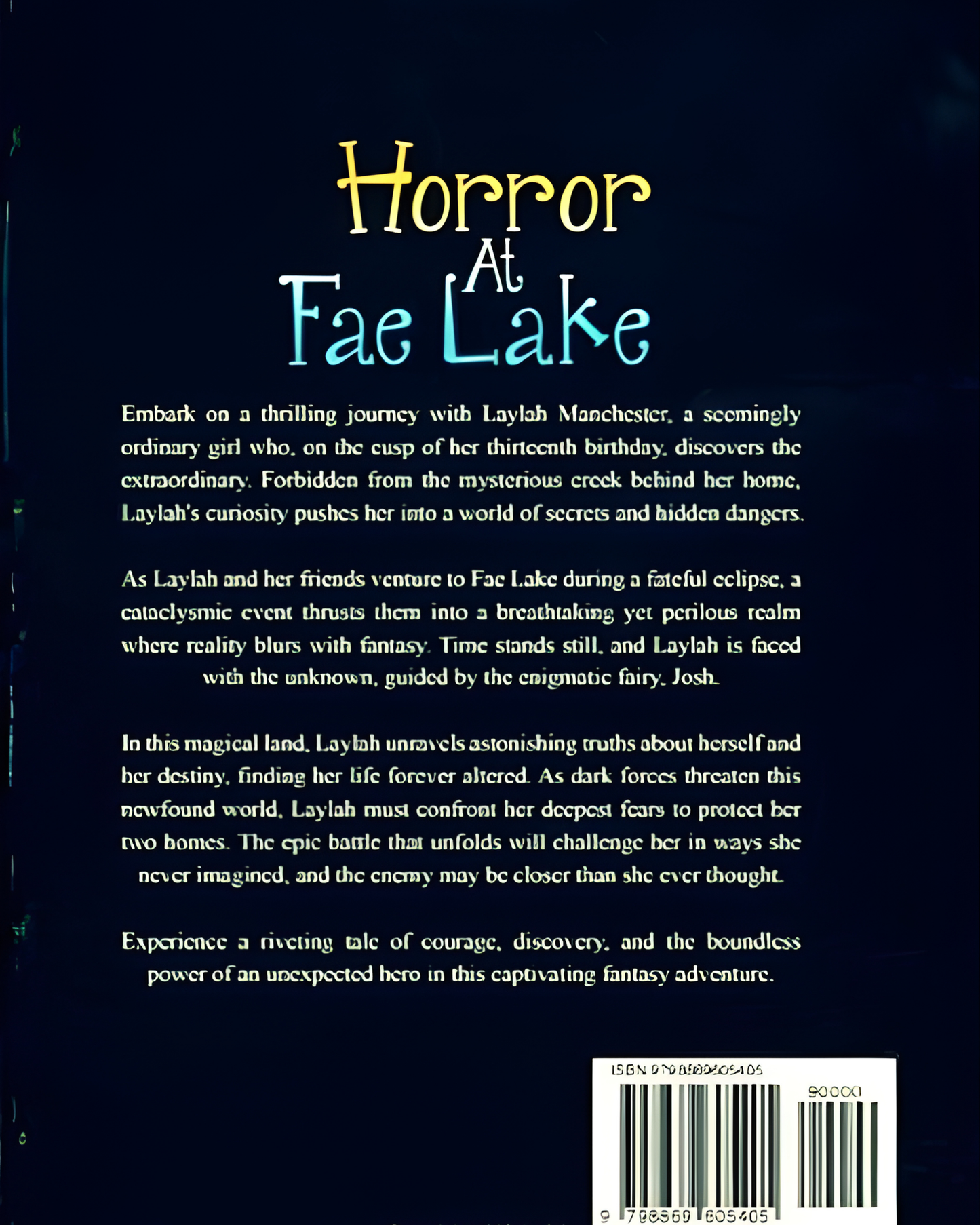 Horror at Fae Lake Children's Book