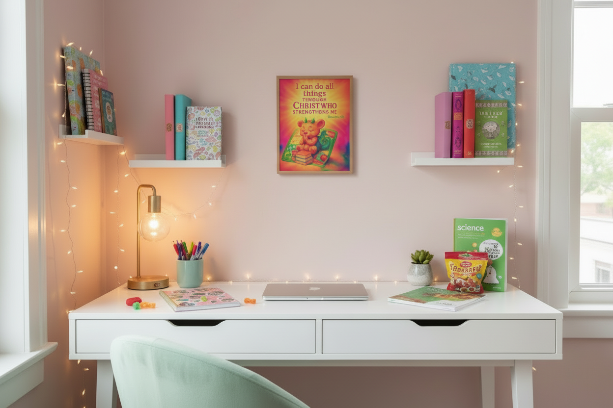I Can Do All Things | Philippians 4:13 Praying Bear-Dragon Wall Art