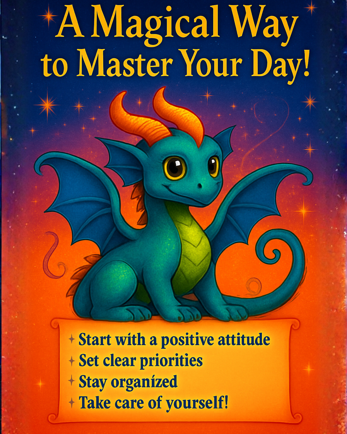 A Magical Way to Master Your Day – Dragon Hybrid Wall Art