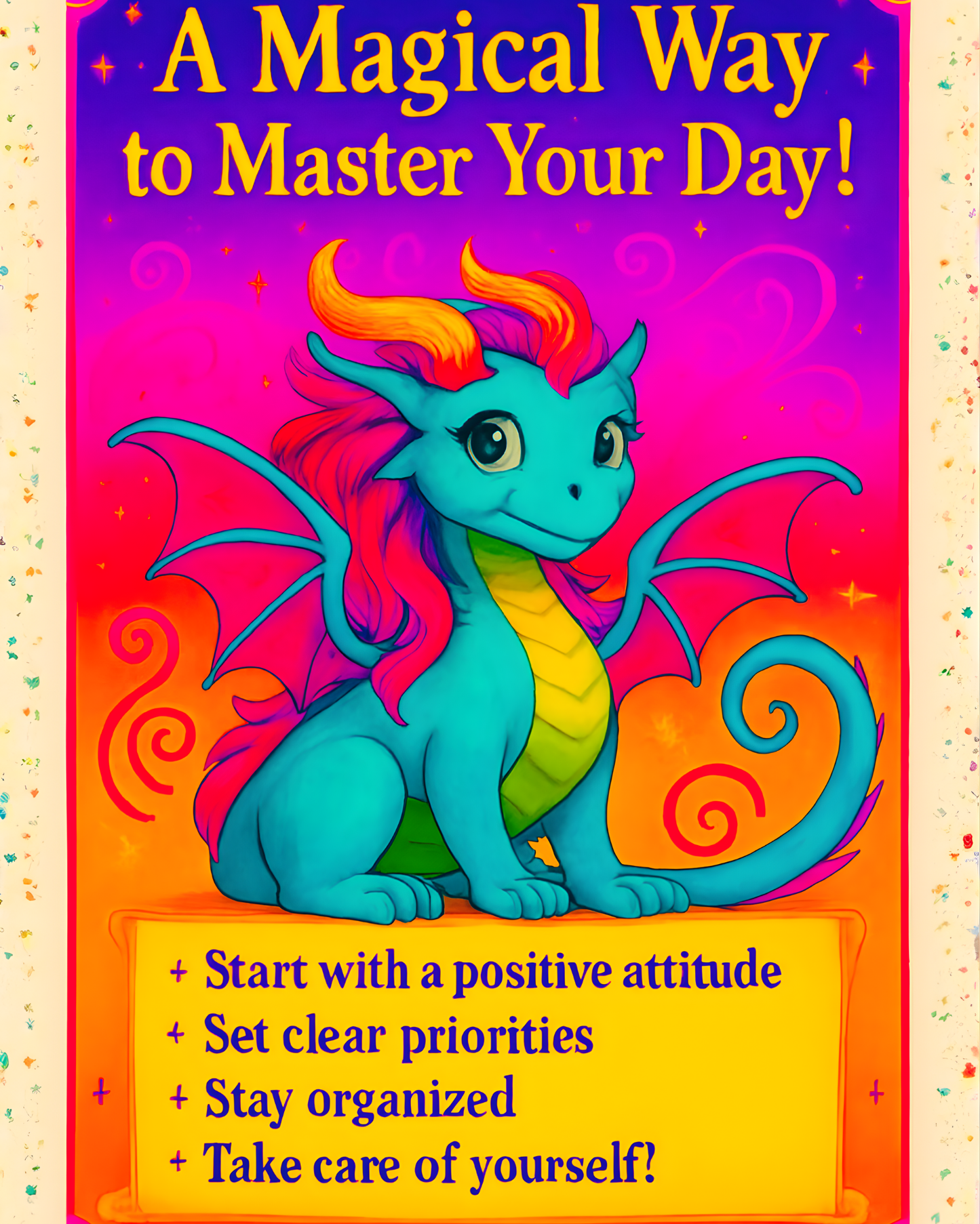 A Magical Way to Master Your Day – Dragon Hybrid Wall Art