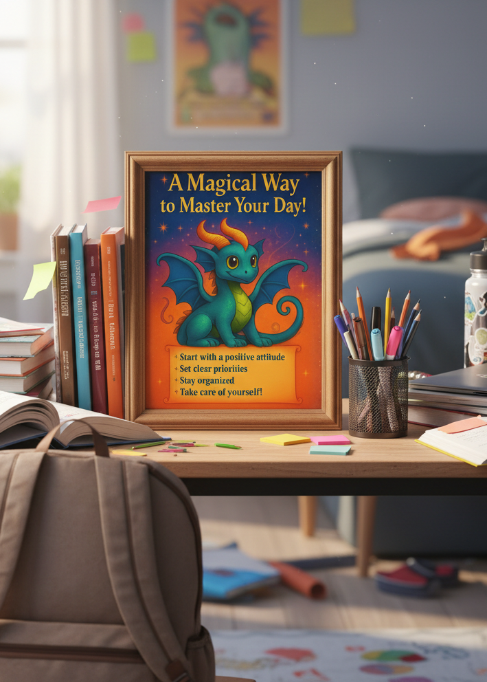 A Magical Way to Master Your Day – Dragon Hybrid Wall Art