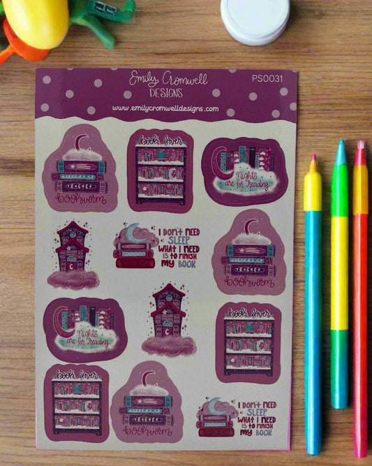 Bookish Dreams Planner Stickers