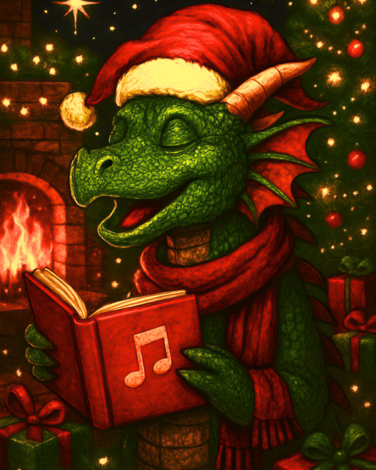 Caroling Elf Wall Art