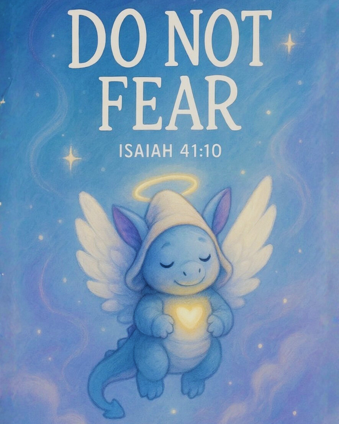 Do Not Fear, I Am With You | Isaiah 41:10 Dragon Wall Art