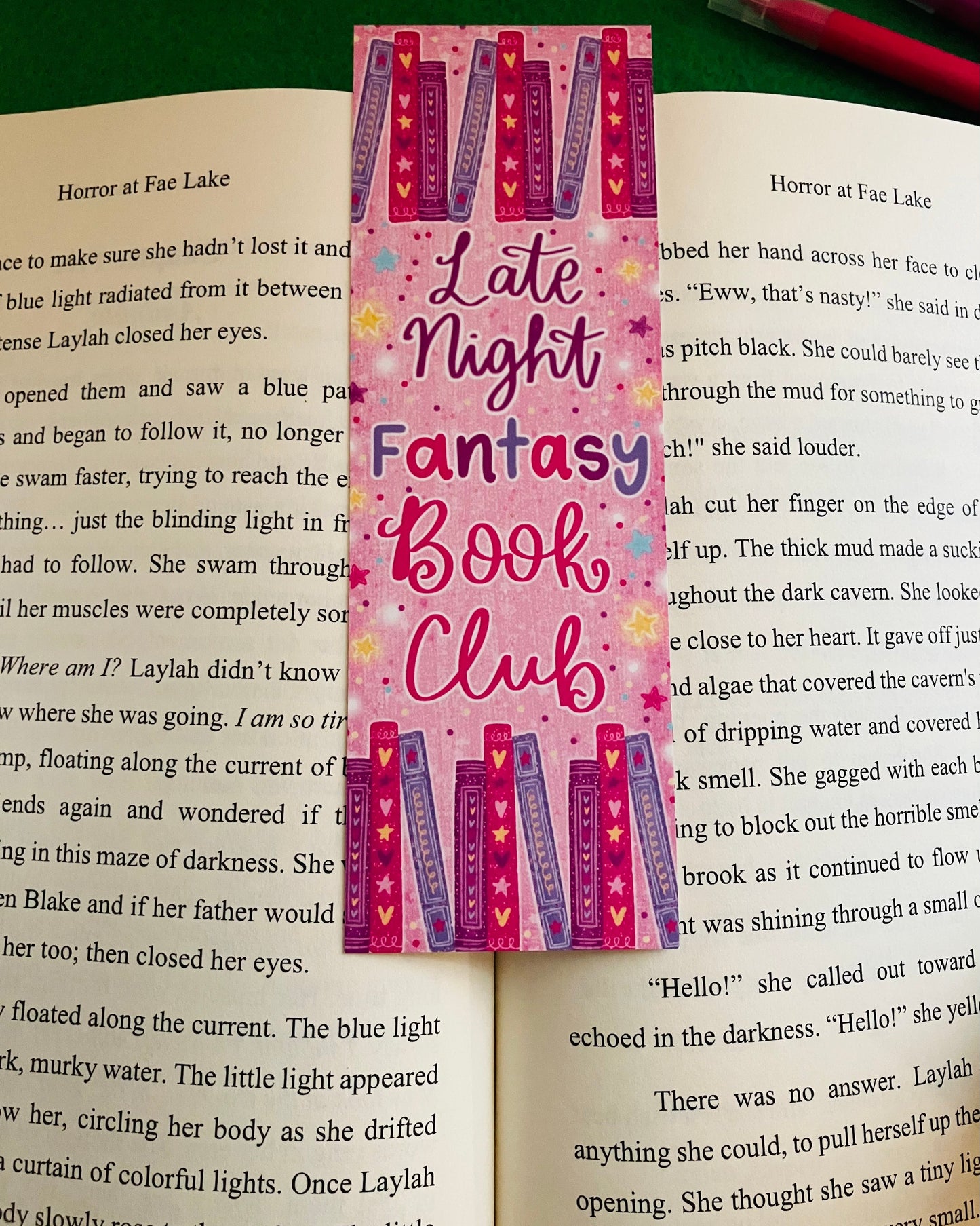 Late Night Fantasy Book Club Bookmark