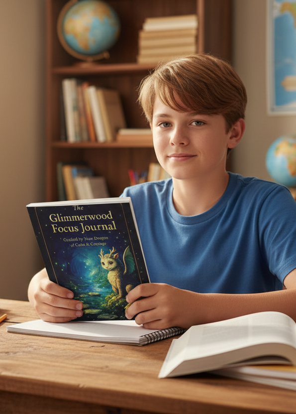 The Glimmerwood Focus Journal – A Guided Focus & Confidence Journal for Kids