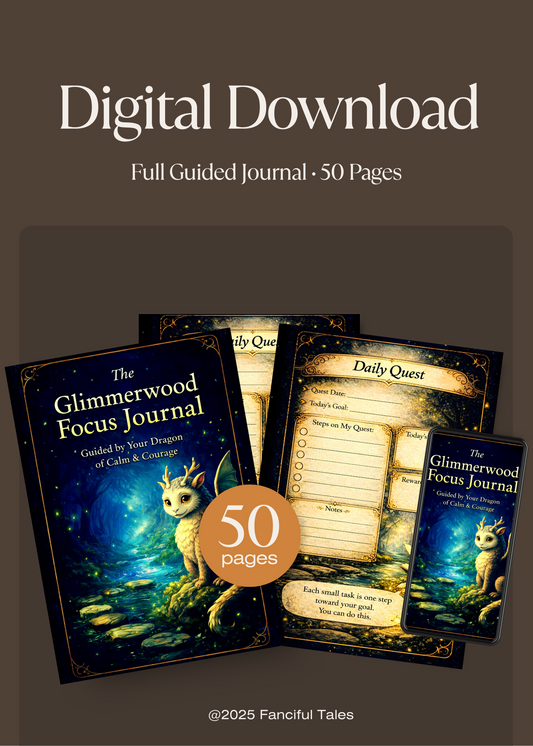 The Glimmerwood Focus Journal – A Guided Focus & Confidence Journal for Kids