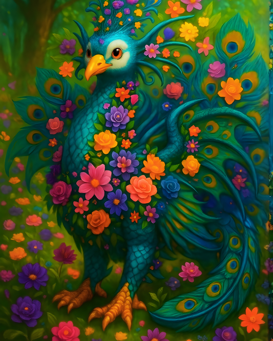 Regal Peacock Wall Art