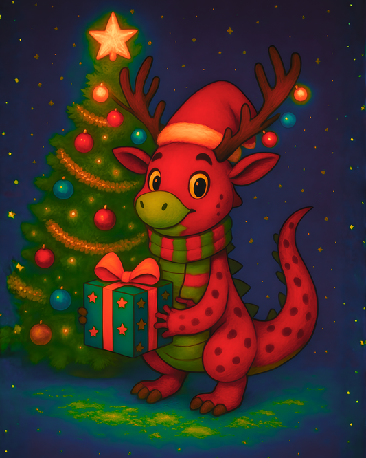 Reindeer Gift Wall Art