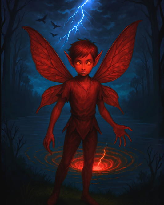 Sertorius the Cunning Fairy – Dark Fantasy Villain Wall Art