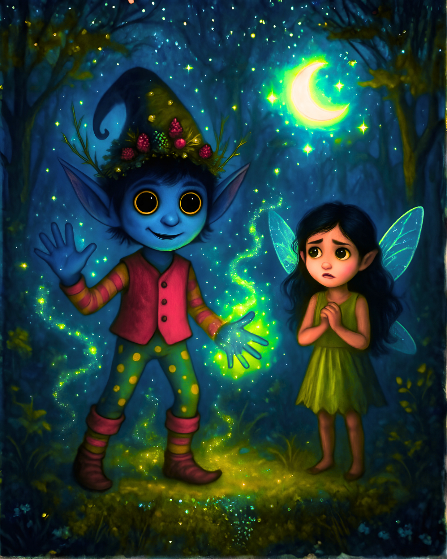 Beware of the Sneaky Sprite – Fantasy Wall Art