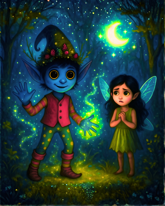 Beware of the Sneaky Sprite – Fantasy Wall Art