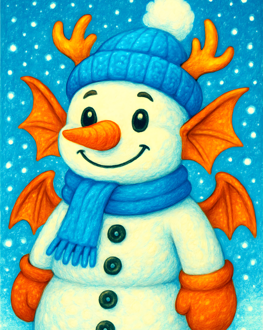 Snowy Snowman Wall Art