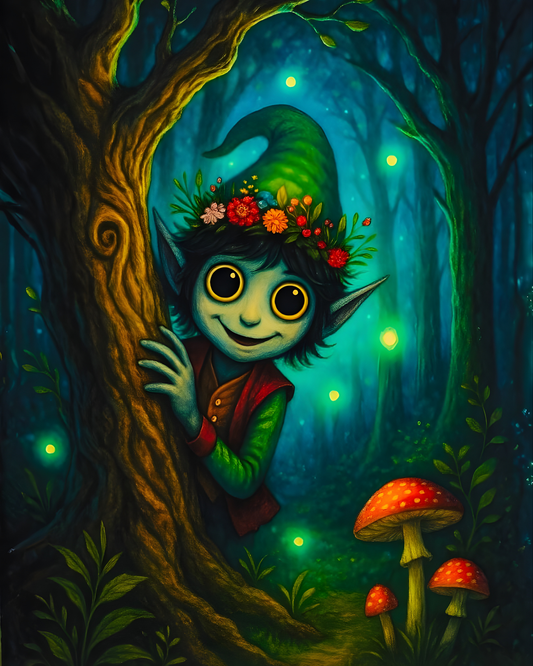 Sneaky Sprite Peek-A-Boo Wall Art