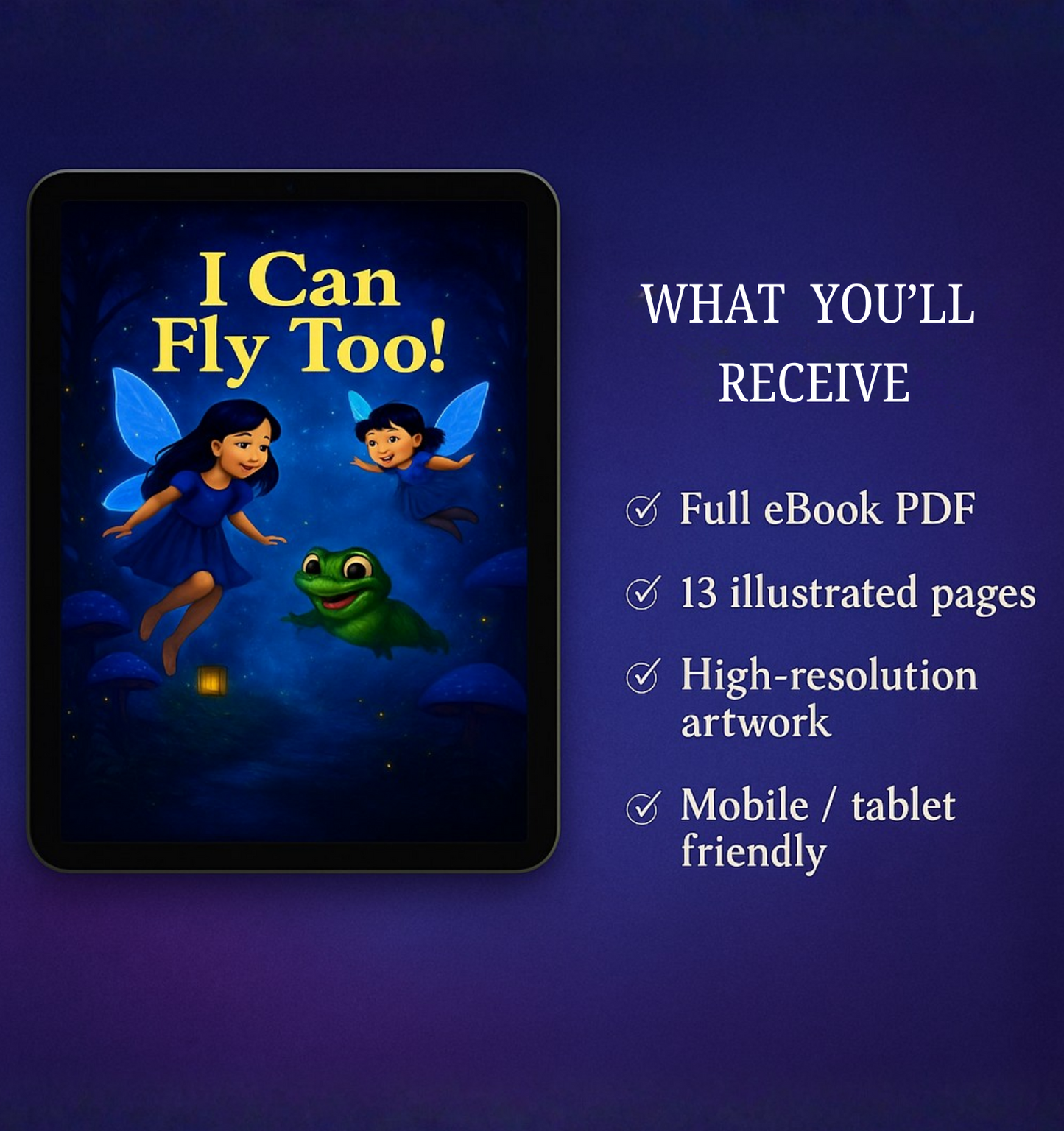 I Can Fly Too! – A Whimsical Fairy Tale eBook for Young Readers (Ages 3–5)