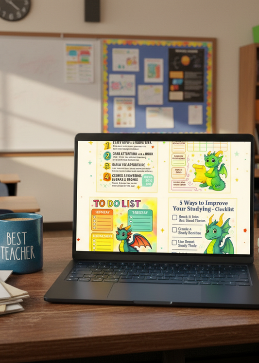 Teacher–Parent Study Success Mega Pack – 5 Printable 8x10 Resources (Fanciful Tales Edition)